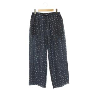 26SS FLORAL EASY PANTS コットンフローラルイージーパンツ ワイド 花柄 F チャコールグレー