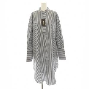 FEMME Stripe Long Shirt シャツ ロング ストライプ 長袖 ネイビー ホワイト /HK