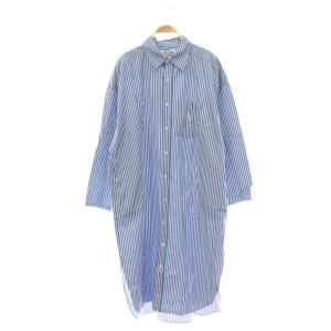 STRIPE SHIRT OP ワンピース アパルトモン別注 シャツワンピース ストライプ ロング 長袖