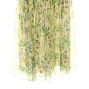 ANAYI アナイ-25SS ボタニカルティアードプリーツ スカート 34