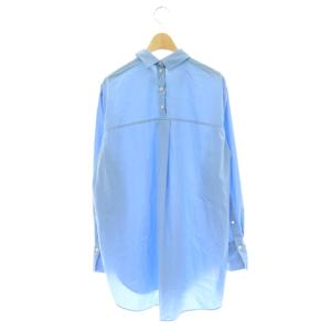 NOBLE 24SS【My Policy Shirt】バックボタンレギュラーオーバーシャツ ブラウス 長袖 前開き