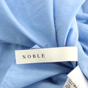 NOBLE 24SS【My Policy Shirt】バックボタンレギュラーオーバーシャツ ブラウス 長袖 前開き