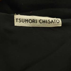 TSUMORI CHISATO リブスリーブ ジップパーカー ブルゾン ジャケット アンゴラ混 2 ブラック 黒 /CX OS