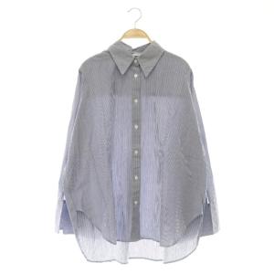 ROUND SLIT BELL SLEEVE SHIRT ストライプシャツ 長袖 ベルスリーブ オーバーサイズ