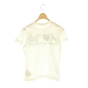 PLAY Comme des Garçons AD2011 Tシャツ クルーネック ロゴプリント 半袖 S 白 ホワイト AZ-T125 /HS OS