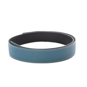 Hバックル リバーシブルベルト ライトブルー K刻印