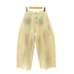 26SS WIDE SIDE TUCK PAINT DENIM PANTS デニムパンツ ジーンズ カットオフ