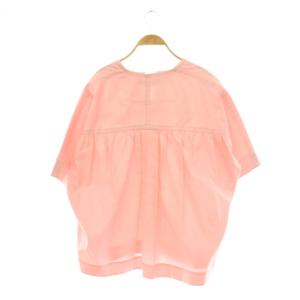 MARNI スキッパー ブラウス シャツ プルオーバー リネン混 バックギャザー 38 ピンク /CX OS