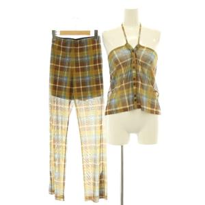 26SS WRAP BELT SET CHECK PANTS パンツ ラップベルト セット シアー チェック