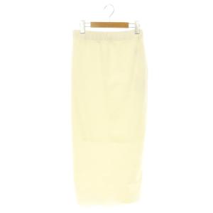 24SS VIS-NYフルニードルタイトスカート ストレッチ ロング 38 白 /HS OS