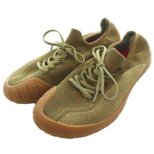 パス PATH ニットスニーカー 24cm 茶 ブラウン カーキ /SS OS