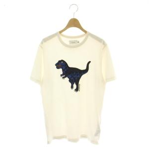 レキシー エンブロイダリー Tシャツ カットソー S 白 ホワイト 紺 ネイビー 赤 レッド /CX OS