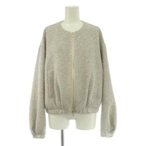 2026 RESORT シャイニーツイードジップアップジャケット 36