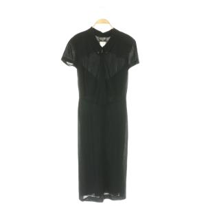99P P12701V07189 vintage ウールジップアップシアーシャツワンピース