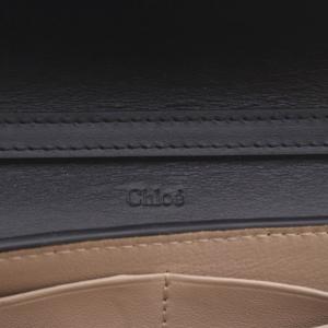 Chloe アビー チェーンショルダー ウォレット バッグ レザー ブラック /YO36 OH