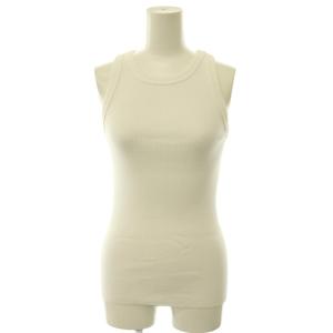 24SS LOREL RIB タンクトップ リブ カットソー ストレッチ 白 ホワイト /HS OS