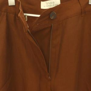 STUDIO NICHOLSON WIDE CROP PANT 00 ブラウン