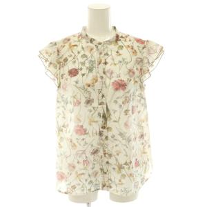 ANAYI 24SS ボタニカルローンプリント フリルブラウス プリーツスカート セット