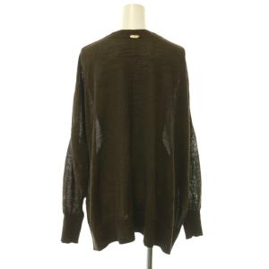 MUSE de Deuxieme Classe 26SS URBAN Vネック プルオーバー ニット カットソー ブラウン 茶 /CX OS