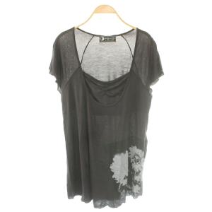アンディウォーホル レイヤード カットソー Tシャツ 半袖 F グレー /SS OS