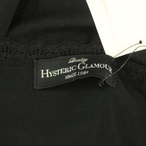 HYSTERIC GLAMOUR タグ付き LOVE BUZZ XX レースキャミソール F 黒 ブラック /SS OS