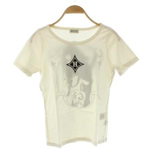 ヒスガール H 半袖Tシャツ カットソー ロゴ F 白 ホワイト 黒 ブラック /SS OS
