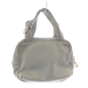 LOEWE アナグラム ナッパレザー ミニ ハンドバッグ グレー /SR OH