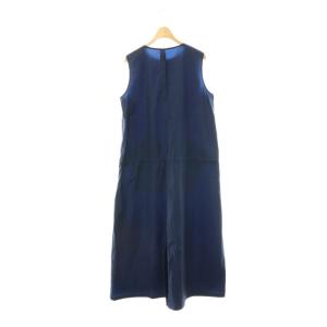 nagonstans Nyワッシャー ポケッタブルドレス ワンピース ロング 38 ネイビー /DF OS