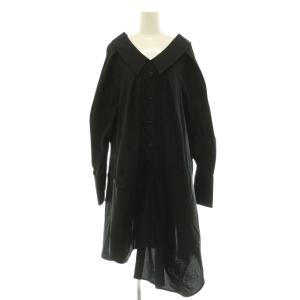 SOMELOS TWO Side Tunic シャツ チュニック オーバーサイズ イレギュラーヘム 長袖