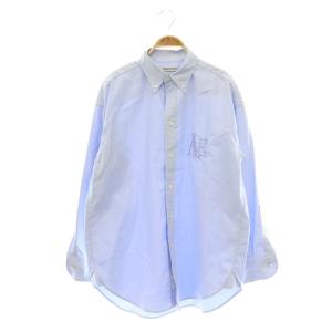 アパルトモン別注 WASHED RELAX SHIRTS ボタンダウンシャツ 長袖 オーバーサイズ ライトブルー