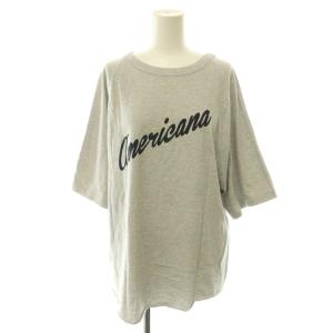 プリントTシャツ カットソー 五分袖 アパルトモン別注 グレー /HK OS