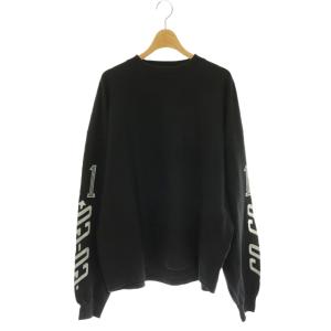 Graphic L/S T-SH カットソー ロンT グラフィック スリーブ ユーズド調 長袖 F チャコール