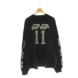 REMI RELIEF Graphic L/S T-SH カットソー ロンT グラフィック スリーブ ユーズド調 長袖 F チャコール
