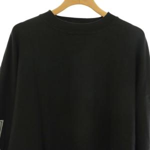 REMI RELIEF Graphic L/S T-SH カットソー ロンT グラフィック スリーブ ユーズド調 長袖 F チャコール