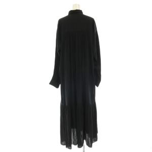 JOURNAL STANDARD L'ESSAGE デシンマキシティアードワンピース 長袖 ロング 黒 ブラック /SY OS
