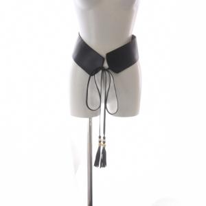 Elia Leather Wrap Belt With Tassle ベルト ブラック /YO10 SH