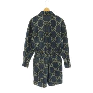 GUCCI 693175 XDBY9 ジャンボGG デニムジャンプスーツ 38