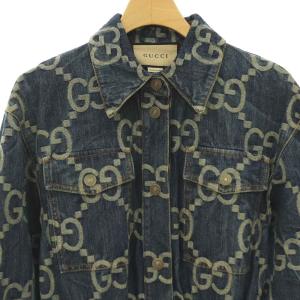 GUCCI 693175 XDBY9 ジャンボGG デニムジャンプスーツ 38