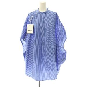 26SS GLOBE PULLOVER シャツ ストライプ 38 ブルー