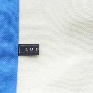 LUDLOW トートバッグ パイナップル キャンバス ホワイト ブルー /YO30