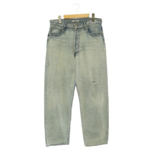 A26SP03DE FADED SELVEDGE LIGHT DENIM WIDE PANTS