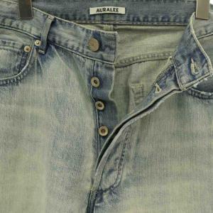AURALEE A26SP03DE FADED SELVEDGE LIGHT DENIM WIDE PANTS