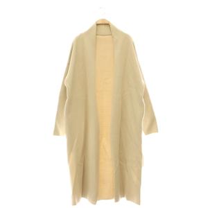 Twins cotton ロングガウン コート ニット オーバーサイズ F ベージュ /MY OS