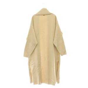 MUSE de Deuxieme Classe Twins cotton ロングガウン コート ニット オーバーサイズ F ベージュ /MY OS
