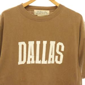 REMI RELIEF DALLAS Tシャツ カットソー 半袖 ロゴ M モカ ホワイト /DO OS