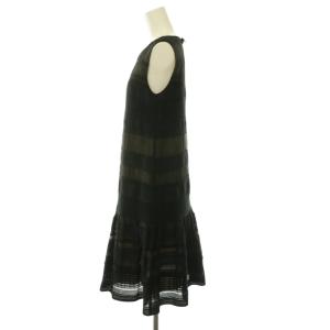 ☆FOXEYフォクシーチェックロングドレスワンピースブラック38☆ FOXEY フォクシー-NOIR FUN ワンピース 38 ブラック 38260（2026/07/30