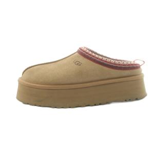 TAZZ ムートン スリッポン 厚底 US7 24.0cm ベージュ 1122553 /MI OS