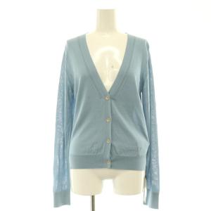 drett カーディガン シアー 38 サックスブルー 41114