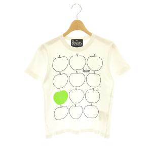 × ザビートルズ THEBEATLES AD2018 Tシャツ カットソー 半袖 XS ホワイト ブラック