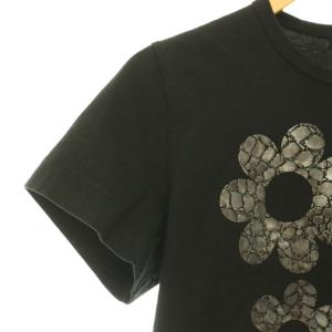 Tao TD-T012 AD2019 花柄Tシャツ カットソー 半袖 S ブラック /HK OS